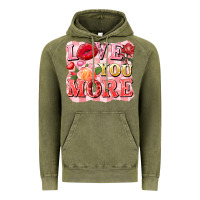 Vintage Olive love you more Vintage Hoodie - FaDigitalArtStudio