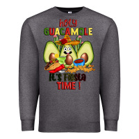 Charcoal Heather holy guacamole its fiesta time Premium Sweatshirt - JahusDesignShop