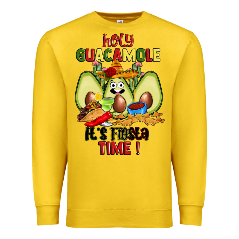 Holy Guacamole Its Fiesta Time Premium Sweatshirt by JahusDesignShop | Teevron