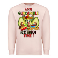Pale Pink holy guacamole its fiesta time Premium Sweatshirt - JahusDesignShop