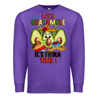 Purple holy guacamole its fiesta time Premium Sweatshirt - JahusDesignShop