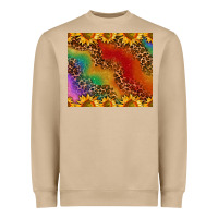 Mushroom pride sunflower  rainbow leopard Heavyweight Sweatshirt - AdoDesignShop