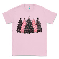 Bubblegum Pink pink christmas trees Classic Tee - CowGirlArtShop