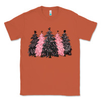 Copper pink christmas trees Classic Tee - CowGirlArtShop