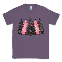 Lavender pink christmas trees Classic Tee - CowGirlArtShop