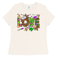Bone Mardi Gras love Nurse Ladies Tee - HowdyJamesFarm