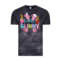 Cloud Black Easter Teacher bunny Vintage Tee - OliviaCreatesArt