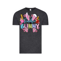 Vintage Black Easter Teacher bunny Vintage Tee - OliviaCreatesArt