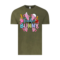 Vintage Olive Easter Teacher bunny Vintage Tee - OliviaCreatesArt