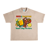 French Oak Beer&crawfish that's why i'm here Urban Heavy Tee - FaDigitalArtStudio
