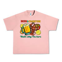 Salmon Beer&crawfish that's why i'm here Urban Heavy Tee - FaDigitalArtStudio