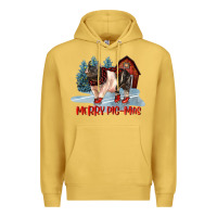 Antique Gold merry pigmas Premium Hoodie - LillyAllenDesigns