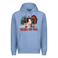 Colony Blue merry pigmas Premium Hoodie - LillyAllenDesigns