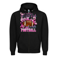 Black in october we wear pink and watch football Zipper Hoodie - AdoDesignShop