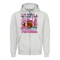 Dove Grey in october we wear pink and watch football Zipper Hoodie - AdoDesignShop