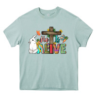 Arona He is alive Easter Day Heavy Core Tee - HowdyJamesFarm