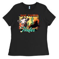Black Not today Heifer Ladies Tee - HowdyJamesFarm