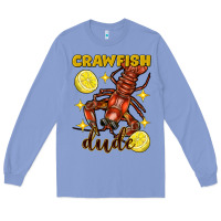 Colony Blue mardi gras crawfish dude Long Sleeve Tee - FaDigitalArtStudio