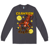 Smoke mardi gras crawfish dude Long Sleeve Tee - FaDigitalArtStudio