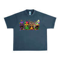 Midnight Navy Mardi Gras afro gnomies Urban Heavy Tee - FaDigitalArtStudio