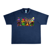Navy Mardi Gras afro gnomies Urban Heavy Tee - FaDigitalArtStudio
