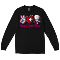 Black Peace Love Cna Long Sleeve Tee - RanaPortraitStore