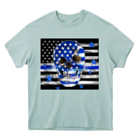 Arona police flag patriotic skull Heavy Core Tee - TumblerDesignByShophia