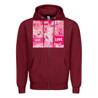 Burgundy breast cancer awareness pink Zipper Hoodie - AdoDesignShop
