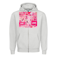 Dove Grey breast cancer awareness pink Zipper Hoodie - AdoDesignShop