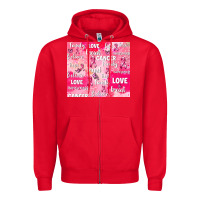 Red breast cancer awareness pink Zipper Hoodie - AdoDesignShop