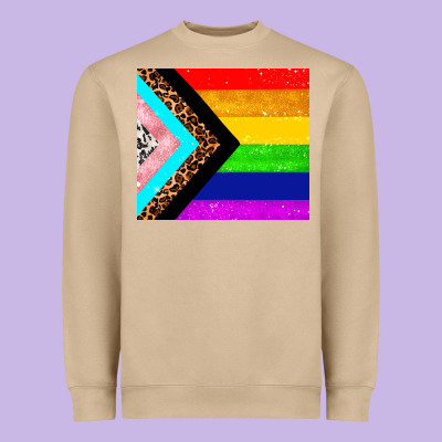 Pride Flag Heavyweight Sweatshirt Designed By Adodesignshop