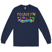 Navy Equality Is Beautiful Long Sleeve Tee - BundleAndBundleShop