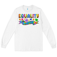 White Equality Is Beautiful Long Sleeve Tee - BundleAndBundleShop