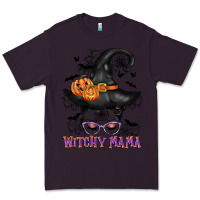 Plum witchy mama messy bun Premium Tee - CowGirlArtShop