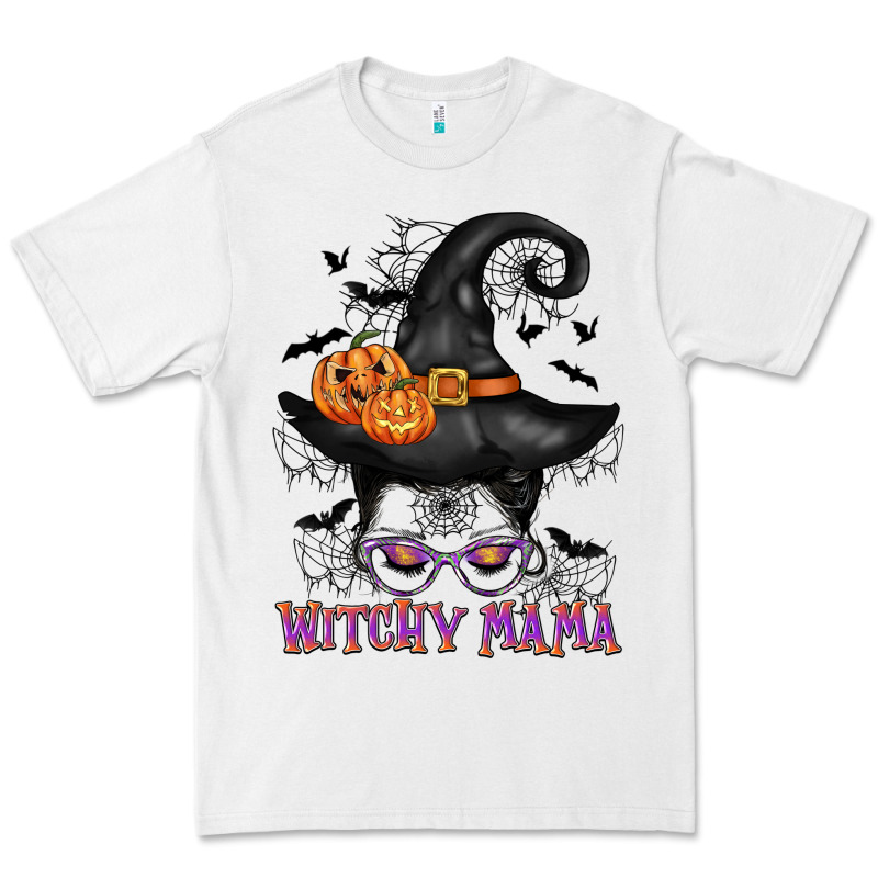 Witchy Mama Messy Bun Premium Tee by CowGirlArtShop | Teevron