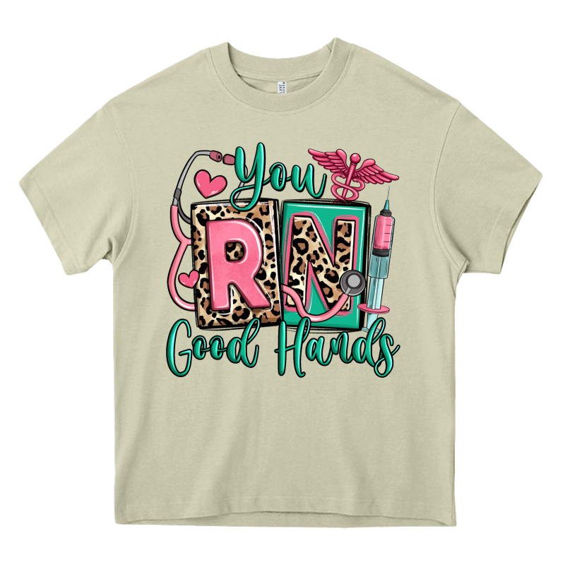 You Rn Good Hands Registered Nurse Heavy Core Tee by RanaPortraitStore | Teevron