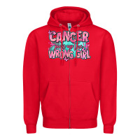 Red cancer pick up the wrong girl Zipper Hoodie - AdoDesignShop
