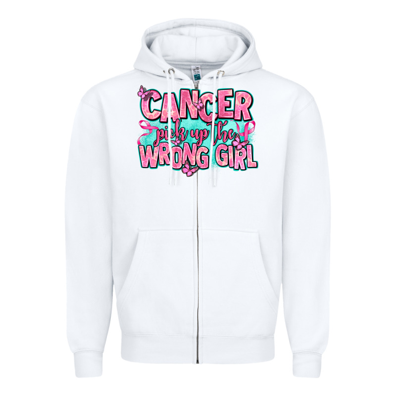 Cancer Pick Up The Wrong Girl Zipper Hoodie by AdoDesignShop | Teevron