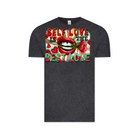 Vintage Black Self love is the best love Vintage Tee - FaDigitalArtStudio