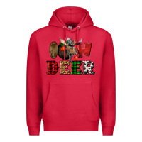 Cardinal oh deer christmas Premium Hoodie - LillyAllenDesigns