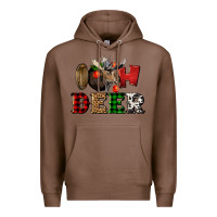 Chestnut oh deer christmas Premium Hoodie - LillyAllenDesigns
