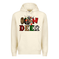 Sandshell oh deer christmas Premium Hoodie - LillyAllenDesigns