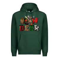 Sports Green oh deer christmas Premium Hoodie - LillyAllenDesigns