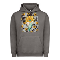 Pigment Tornado cowhide sunflower gemstone bull skull Urban Hoodie - JahusDesignShop