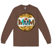 Chestnut american football round earrings Long Sleeve Tee - BundleAndBundleShop