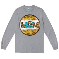 Heather Grey american football round earrings Long Sleeve Tee - BundleAndBundleShop