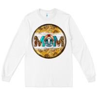White american football round earrings Long Sleeve Tee - BundleAndBundleShop