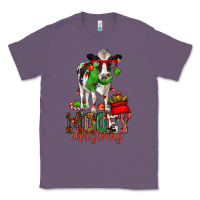 Lavender mooey christmas holstein cow Classic Tee - CowGirlArtShop