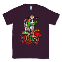 Plum mooey christmas holstein cow Classic Tee - CowGirlArtShop