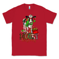 Red mooey christmas holstein cow Classic Tee - CowGirlArtShop